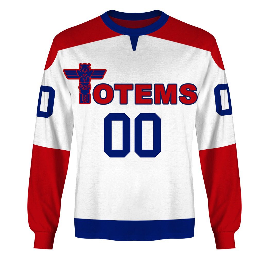 Personalize Vintage AHL Seattle Totems 1960 white Retro Jersey Personalize Vintage AHL Seattle Totems 1960 white Retro Jersey