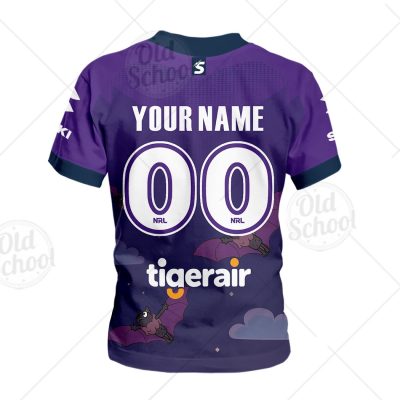 NRL Melbourne Storm Custom Name Number 2020 x Bluey Jersey Kids T-Shirt