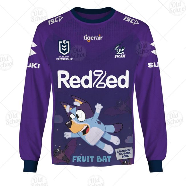 NRL Melbourne Storm Custom Name Number x Bluey Jersey 2020 Sweatshirt