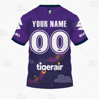 NRL Melbourne Storm Custom Name Number x Bluey Jersey 2020 T-Shirt