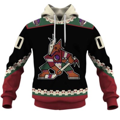 Personalized Phoenix Coyotes / Arizona Coyotes 90s Vintage Home Jersey