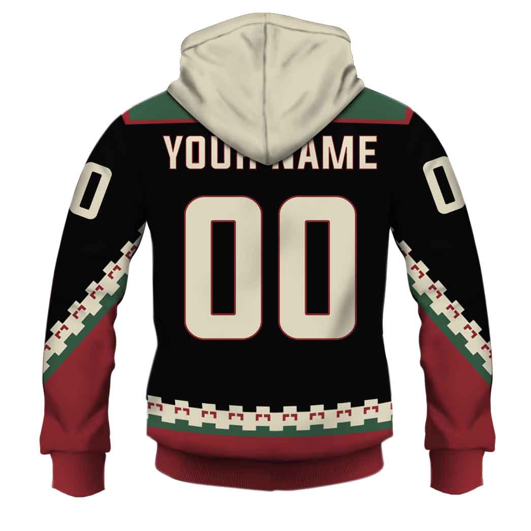 Personalized Phoenix Coyotes / Arizona Coyotes 90s Vintage Home Jersey
