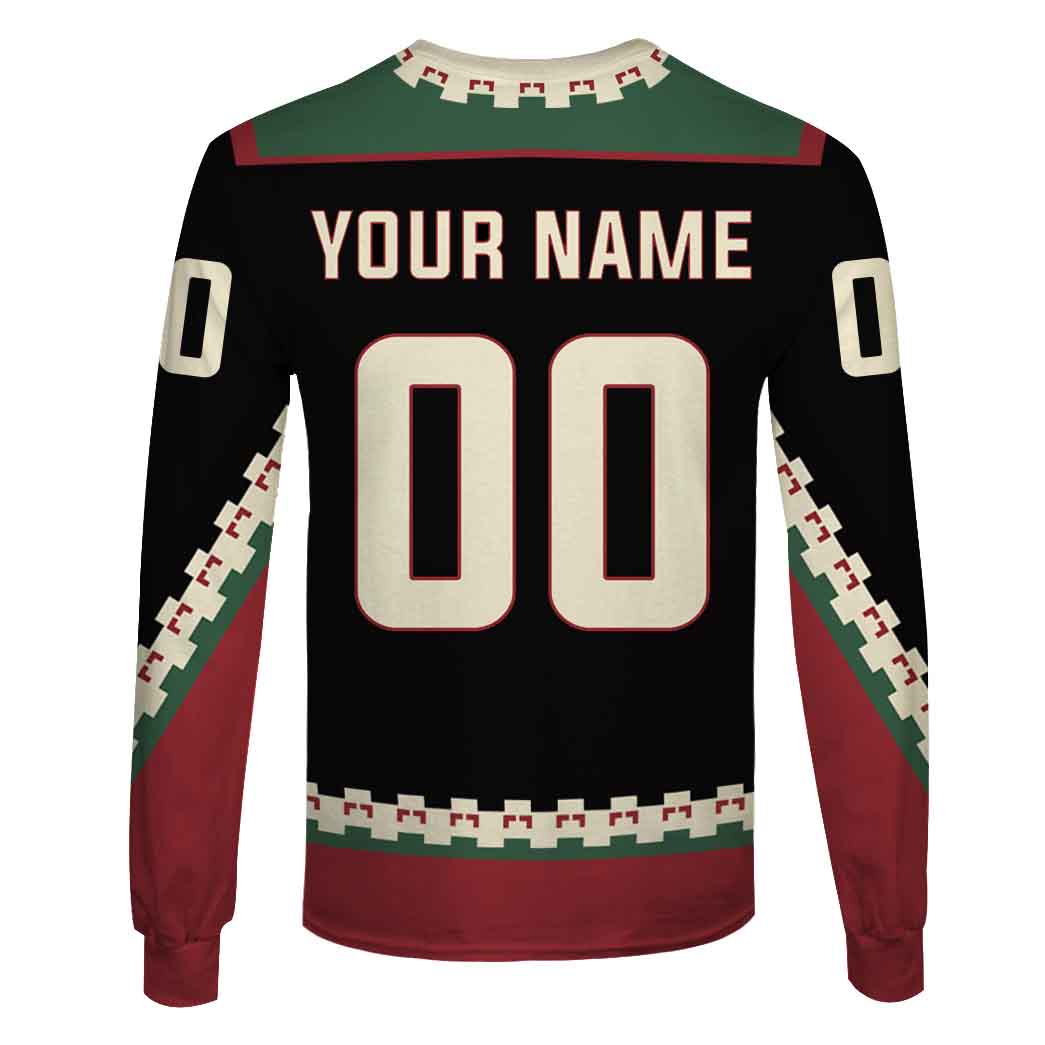 Personalized Phoenix Coyotes / Arizona Coyotes 90s Vintage Home Jersey