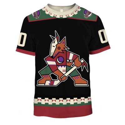 Personalized Phoenix Coyotes / Arizona Coyotes 90s Vintage Home Jersey