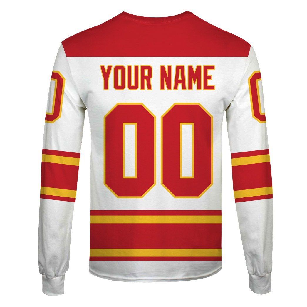 Personalized ATLANTA FLAMES / CALGARY FLAMES 70s Vintage Away Jersey