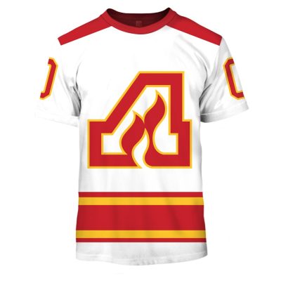 Personalized ATLANTA FLAMES / CALGARY FLAMES 70s Vintage Away Jersey