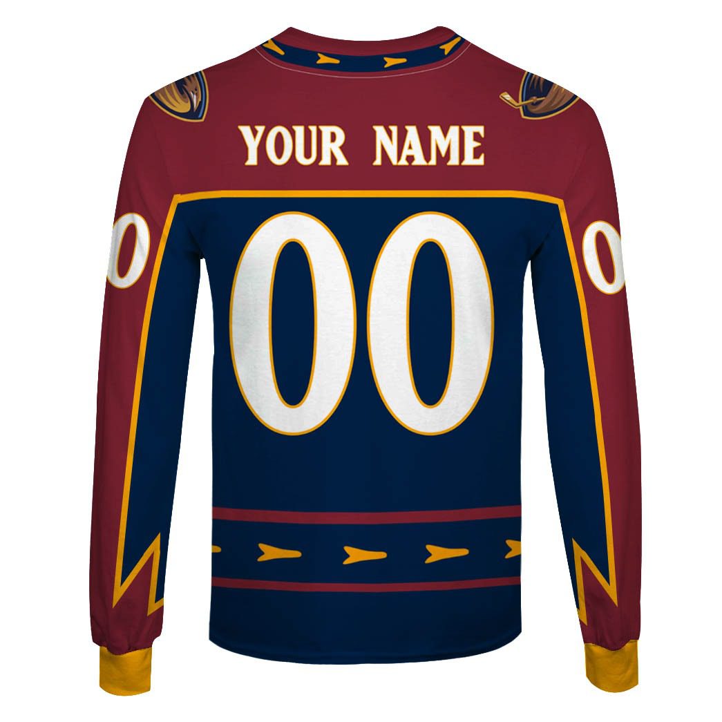 Personalized Atlanta Thrashers/ Winnipeg Jets 1999 Vintage Away Jersey