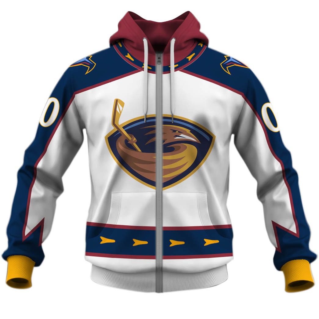 Personalized Atlanta Thrashers/ Winnipeg Jets 1999 Vintage Home Jersey