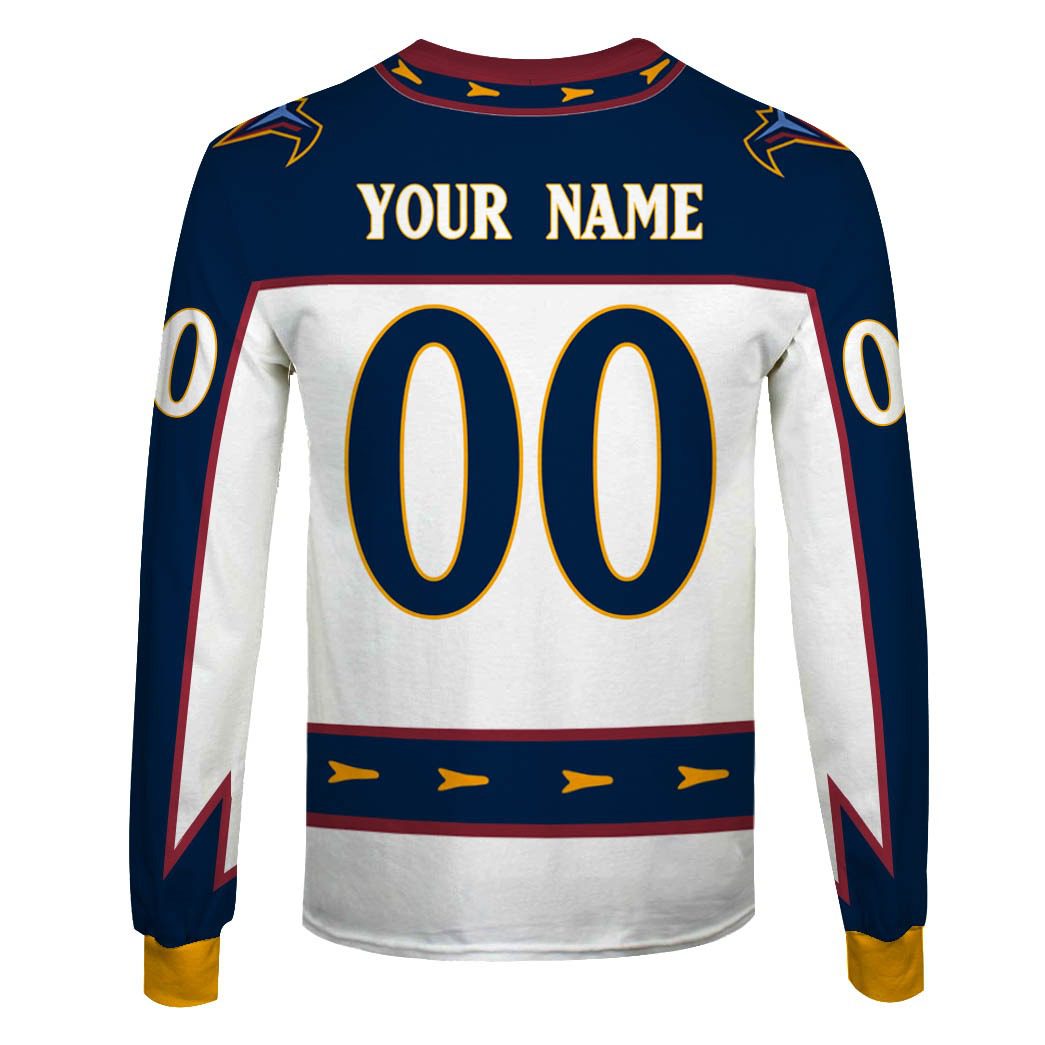 Personalized Atlanta Thrashers/ Winnipeg Jets 1999 Vintage Home Jersey