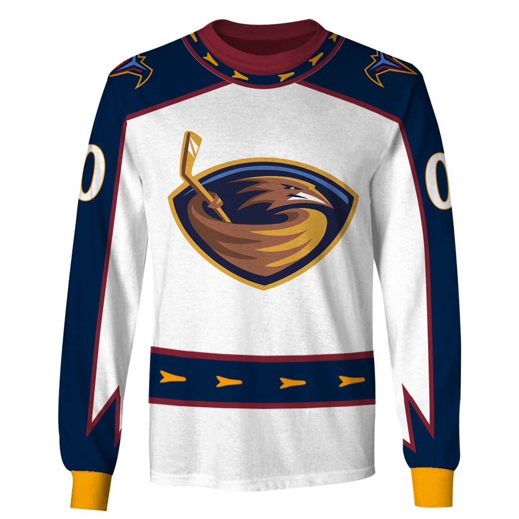 Personalized Atlanta Thrashers/ Winnipeg Jets 1999 Vintage Home Jersey