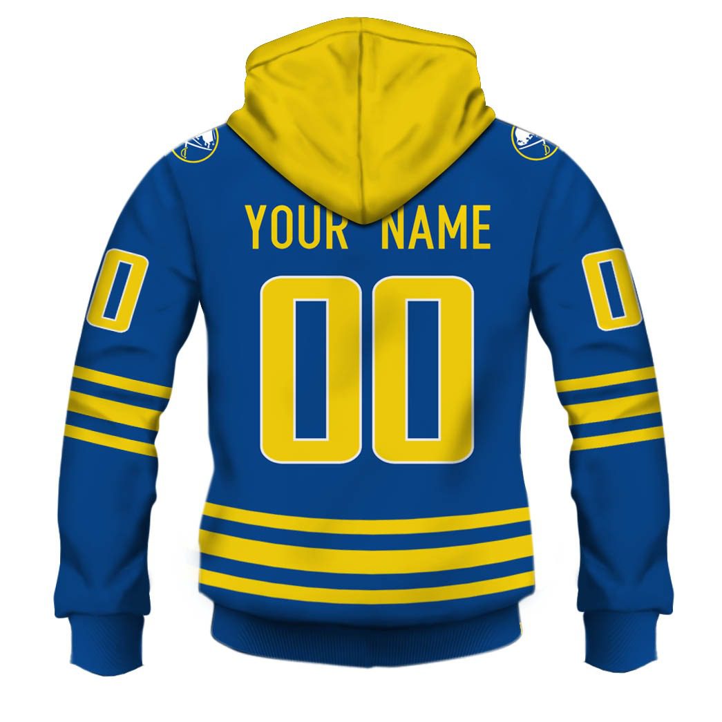 Personalized Buffalo Sabres 80s 90s Away Vintage NHL Throwback Jersey
