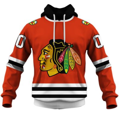 Personalized Chicago Blackhawks Throwback Vintage NHL Hockey Jersey