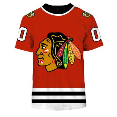 Personalized Chicago Blackhawks Throwback Vintage NHL Hockey Jersey