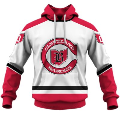 Personalized Cleveland Barons 1976 Throwback Vintage NHL Hockey Jersey