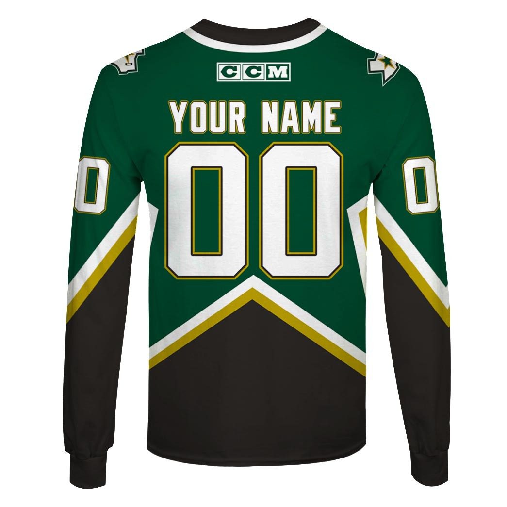 Personalized Dallas Stars 1999 Throwback Vintage NHL Away Jersey