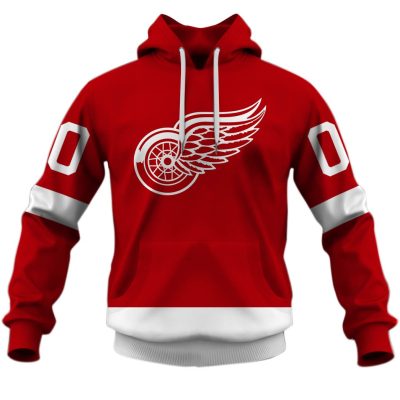 Personalized Detroit Red Wings Throwback Vintage NHL Home Jersey