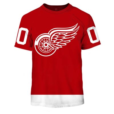 Personalized Detroit Red Wings Throwback Vintage NHL Home Jersey