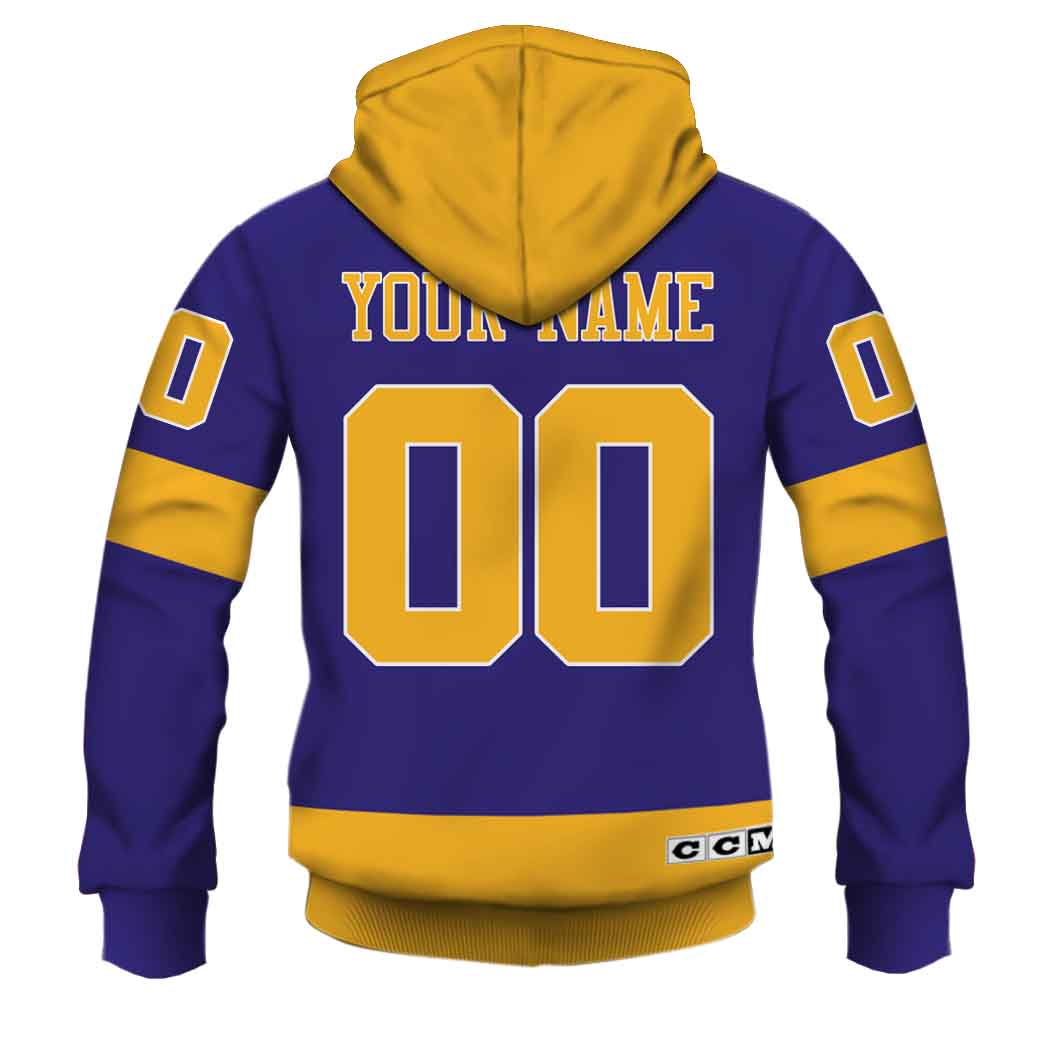 Personalized Los Angeles Kings 70s Throwback Vintage NHL Away Jersey