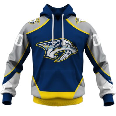 Personalized Nashville Predators Throwback Vintage NHL Hockey Jersey