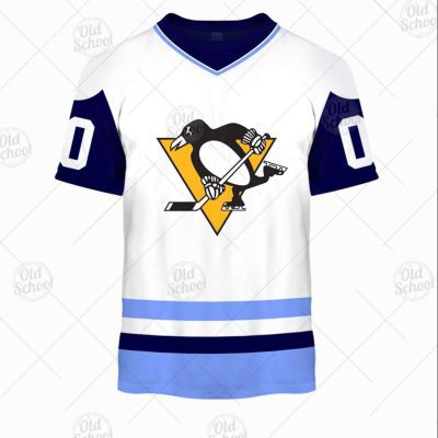 Personalized Vintage NHL Pittsburgh Penguins White Jersey