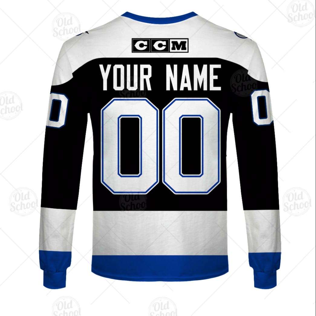 Personalized Vintage NHL Tampa Bay Lightning Black Jersey
