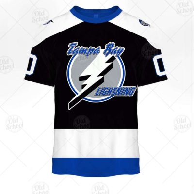 Personalized Vintage NHL Tampa Bay Lightning Black Jersey