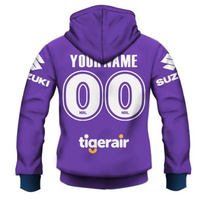 NRL Melbourne Storm Custom Name Number 2020 NRL Nines Jersey Pullover Hoodie