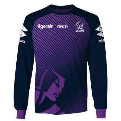 NRL Melbourne Storm Custom Name Number 2020 Navy Training Jersey Sweatshirt