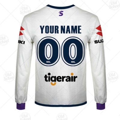 NRL Melbourne Storm Custom Name Number 2020 Away Jersey Sweatshirt