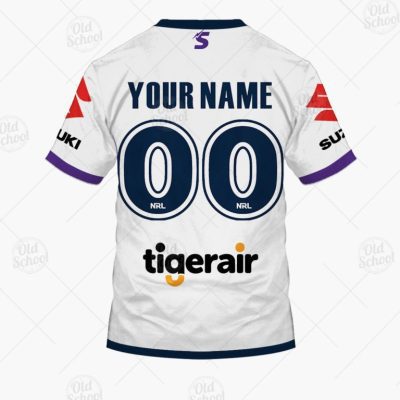 NRL Melbourne Storm Custom Name Number 2020 Away Jersey T-Shirt