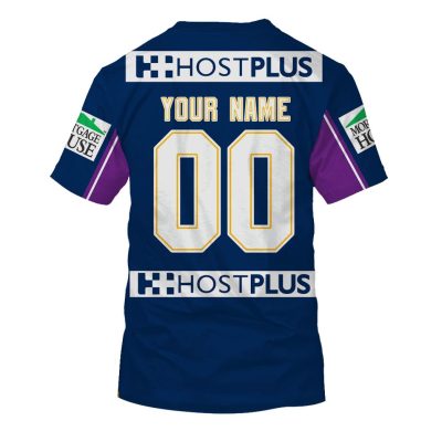 NRL Melbourne Storm Custom Name Number Vintage 2007 Home Jersey T-Shirt
