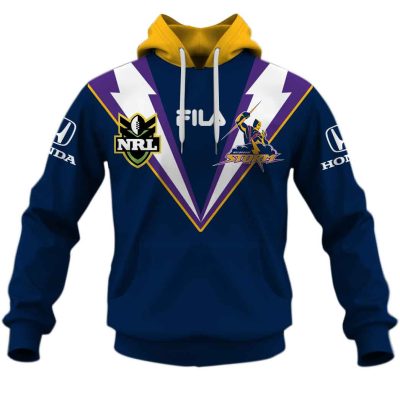 NRL Melbourne Storm Custom Name Number Vintage 1999 Home Jersey Pullover Hoodie