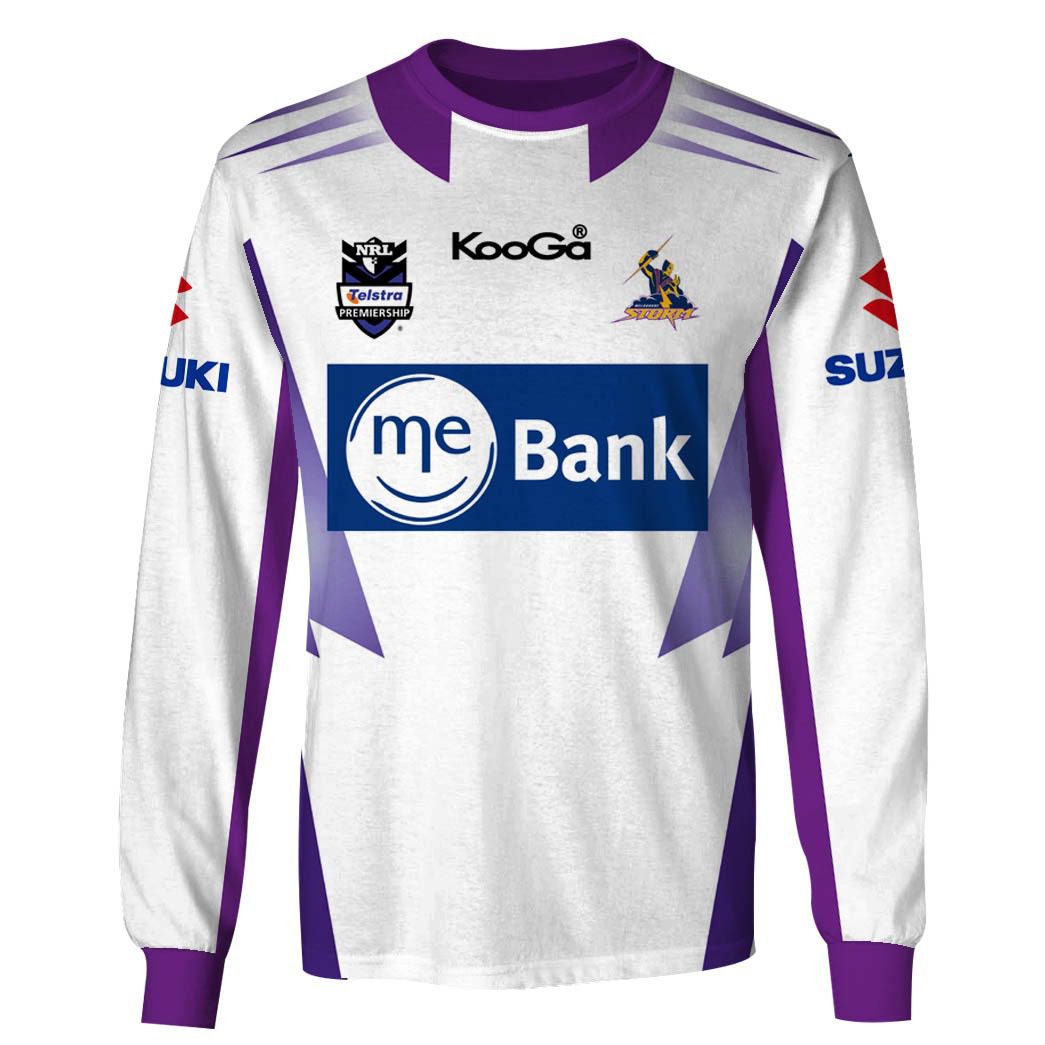 NRL Melbourne Storm Custom Name Number Vintage 2008 Away Jersey Sweatshirt