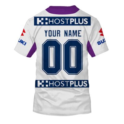 NRL Melbourne Storm Custom Name Number Vintage 2008 Away Jersey T-Shirt