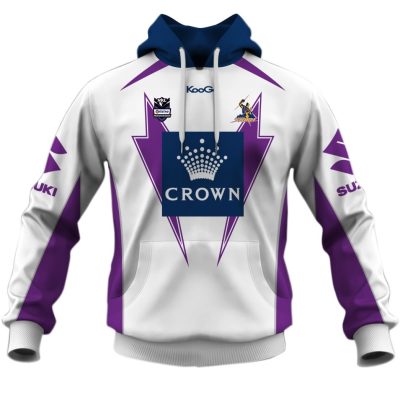NRL Melbourne Storm Custom Name Number Vintage 2012 Away Jersey Pullover Hoodie