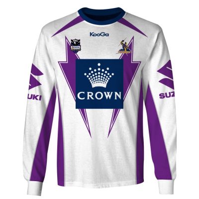 NRL Melbourne Storm Custom Name Number Vintage 2012 Away Jersey Sweatshirt