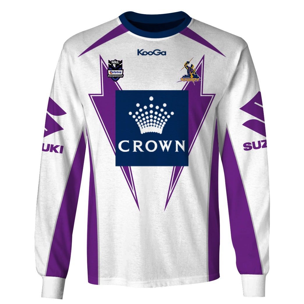 NRL Melbourne Storm Custom Name Number Vintage 2012 Away Jersey Sweatshirt