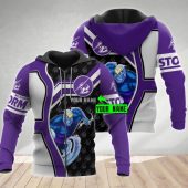 NRL Melbourne Storm Custom Name Mascot Pullover Hoodie V20