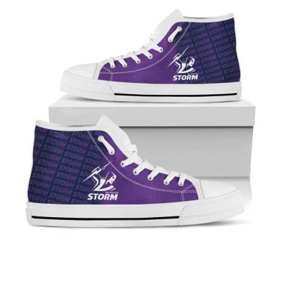 NRL Melbourne Storm High Top Shoes