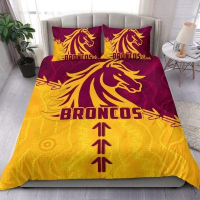 NRL Brisbane Broncos Aboriginal  Bedding Set