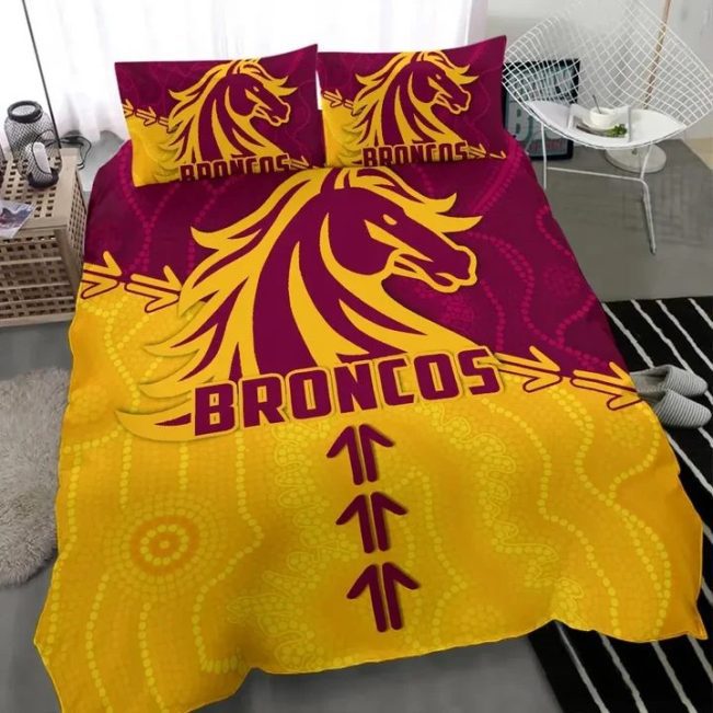 NRL Brisbane Broncos Aboriginal  Bedding Set