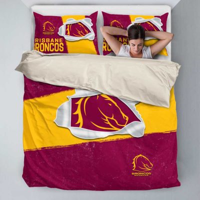 NRL Brisbane Broncos Big Logo  Bedding Set