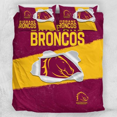 NRL Brisbane Broncos Big Logo  Bedding Set