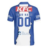 Nrl Canterbury Bankstown Bulldogs Custom Name Number 2023 Mix Jersey Polo Shirt Back.jpg - demo10