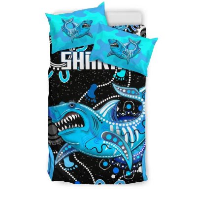 NRL Cronulla-Sutherland Sharks ANZAC Day Unique Indigenous  Bedding Set