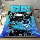 Nrl Cronulla Sutherland Sharks Anzac Day Unique Indigenous Doona Cover 4.jpg - demo10