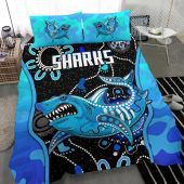 Nrl Cronulla Sutherland Sharks Anzac Day Unique Indigenous Doona Cover 6.jpg - demo10