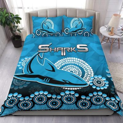 NRL Cronulla-Sutherland Sharks Blue  Bedding Set