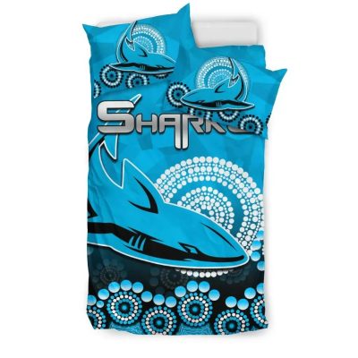 NRL Cronulla-Sutherland Sharks Blue  Bedding Set