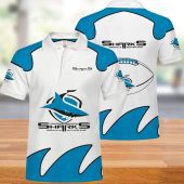 NRL Cronulla-Sutherland Sharks White Polo Shirt